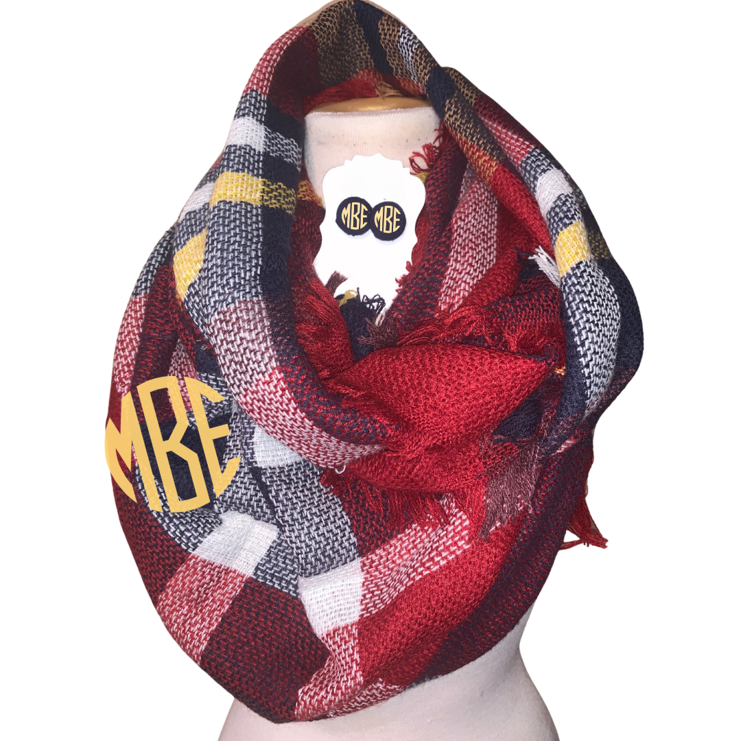 Monogram Scarf Set (Style 2)