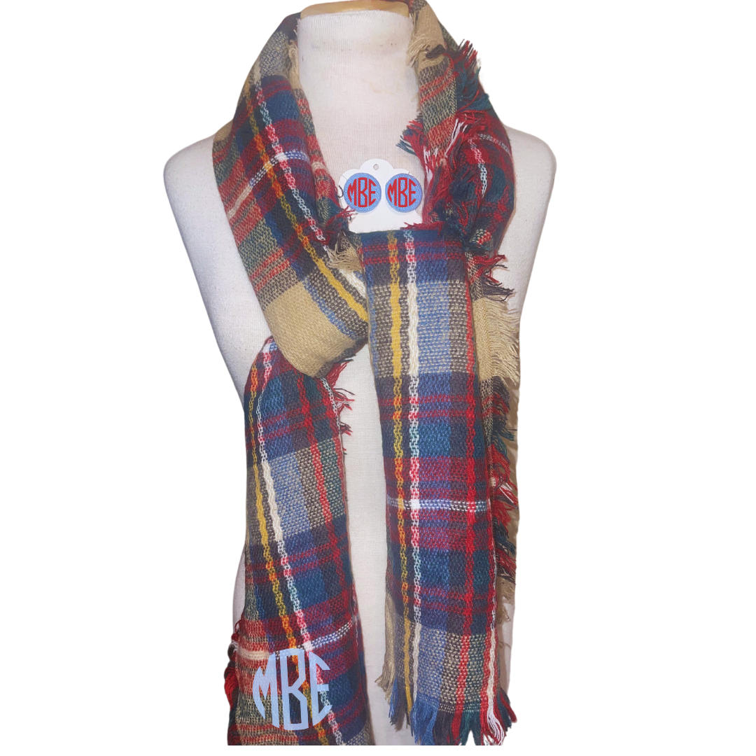 Monogram Scarf Set (Style 4)