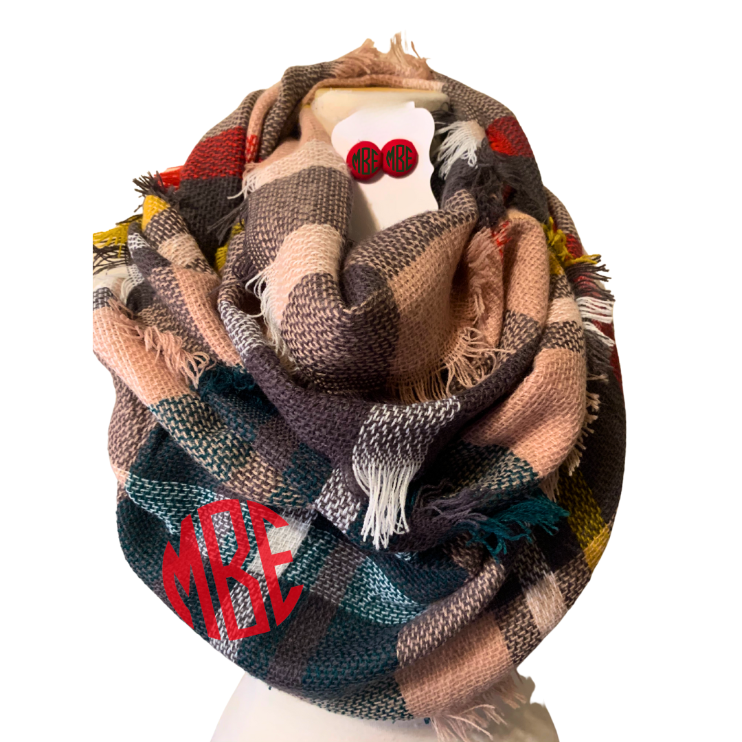 Monogram Scarf Set (Style 1)
