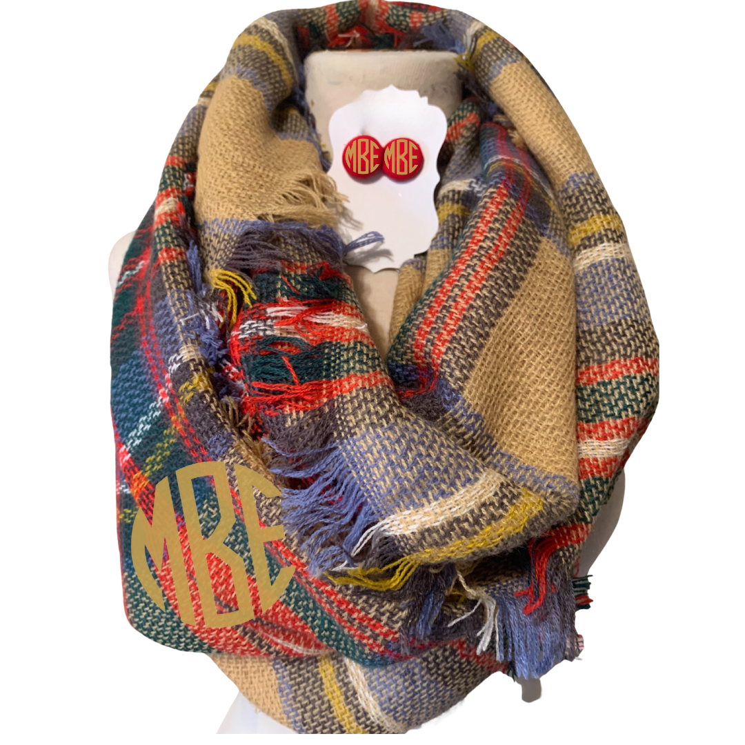 Monogram Scarf Set (Style 5)