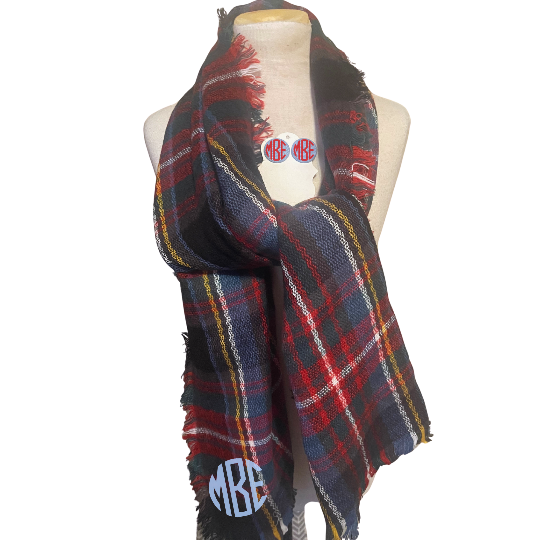 Monogram Scarf Set (Style 3)